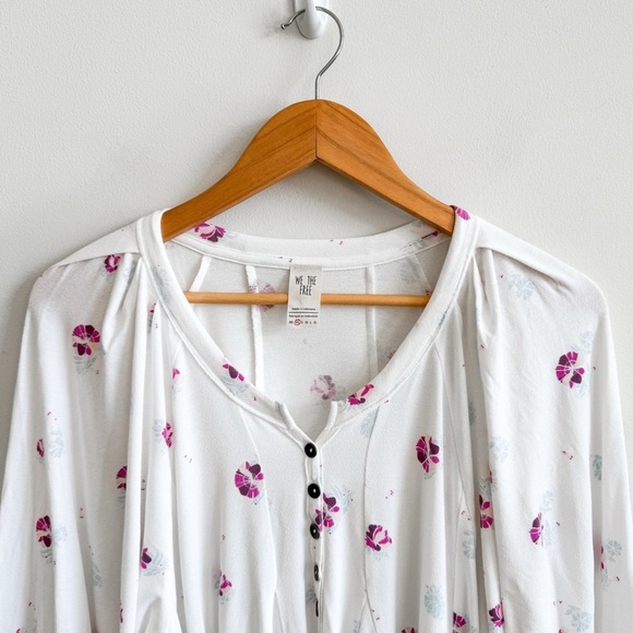 WE THE FREE • Winter Sun Floral Tunic Dress in Ivory Combo - Picture 4 of 15